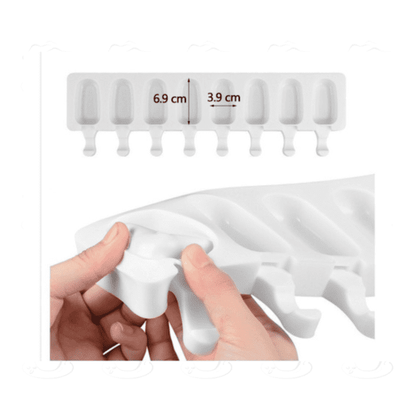 Molde Tipo Magnum Silicona Paleta Mini Elegante 8 Cavidad - Imagen 3