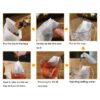 100 Bolsas Para Te 7x9cm Cm tela filtro bolsitas de te Cierra Fácil con cordón. - Imagen 4