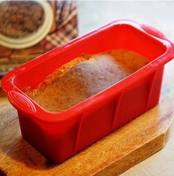 Molde De Silicona Panque Rectangular 1 Litro Cocina Repostreria - Imagen 6