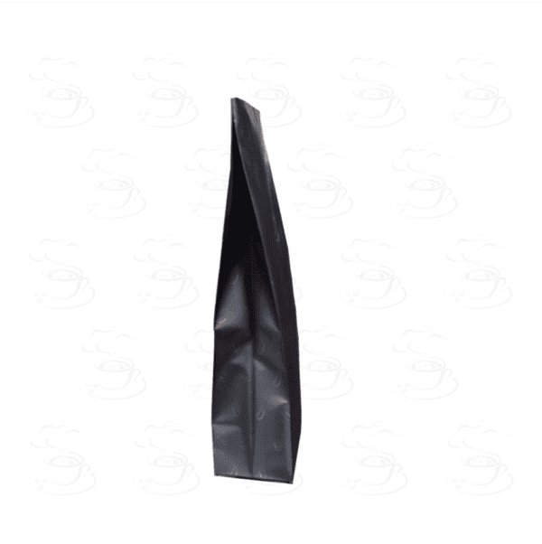 100 Bolsas para 250g Estampado de granos Negra para cafe Laminada Tricapa con fuelle - Imagen 3