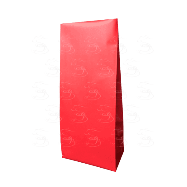 100 Bolsas Rojas para 1kg de Cafe trilaminada Rojo Mate Lisa Termosellable - Imagen 2