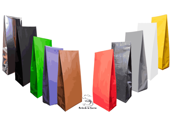 100 Bolsas para 500g de cafe Colores a elegir Acabado Mate Tricapa sin valvula - Imagen 2