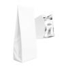 100 Bolsas Para 1kg De Cafe Blanca Tricapa Laminada Color Blanco Mate sin valvula.