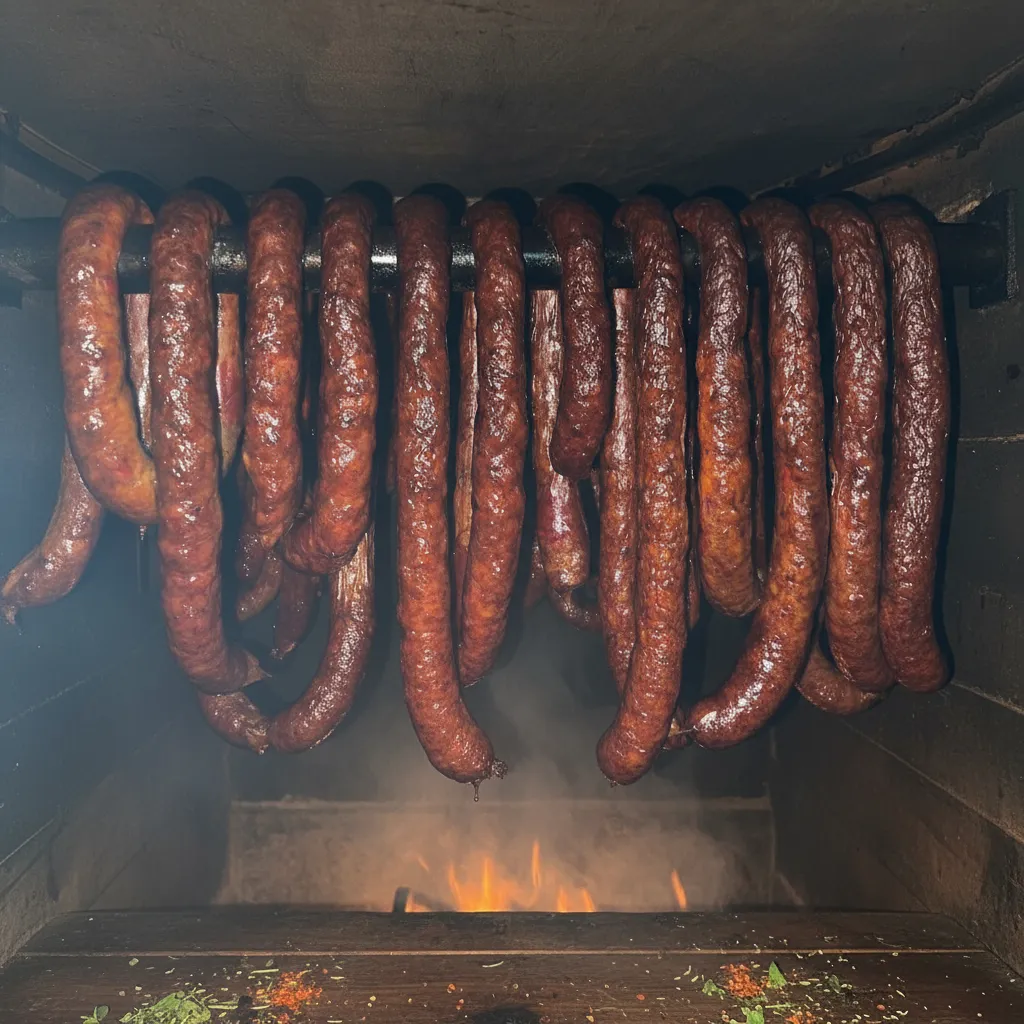 5kg de Longaniza ranchera ahumada de pierna cerdo sierra nororiental de Puebla